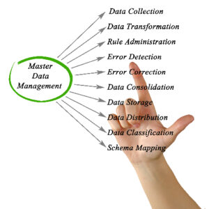 master data management and hand pointing at its reasons